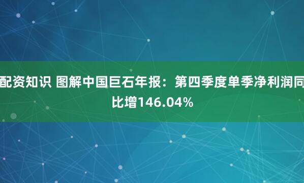 配资知识 图解中国巨石年报：第四季度单季净利润同比增146.04%