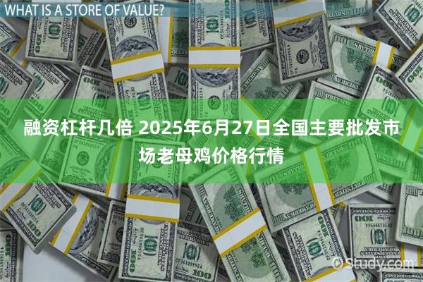 融资杠杆几倍 2025年6月27日全国主要批发市场老母鸡价格行情