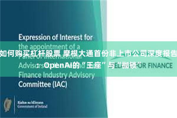 如何购买杠杆股票 摩根大通首份非上市公司深度报告：OpenAI的“王座”与“枷锁”