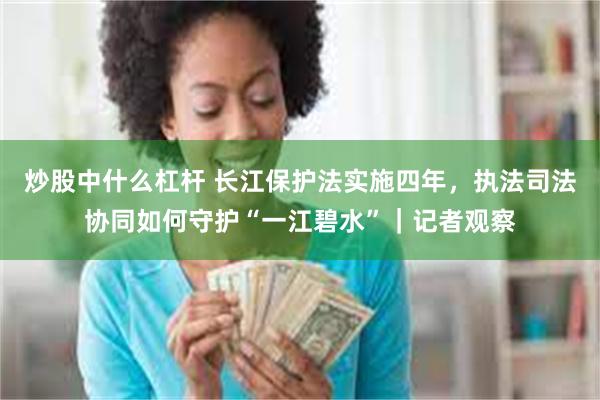 炒股中什么杠杆 长江保护法实施四年，执法司法协同如何守护“一江碧水”｜记者观察