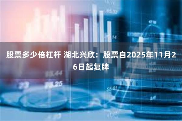 股票多少倍杠杆 湖北兴欣：股票自2025年11月26日起复牌