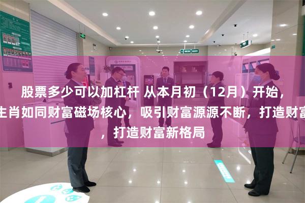 股票多少可以加杠杆 从本月初（12月）开始，此四个生肖如同财富磁场核心，吸引财富源源不断，打造财富新格局